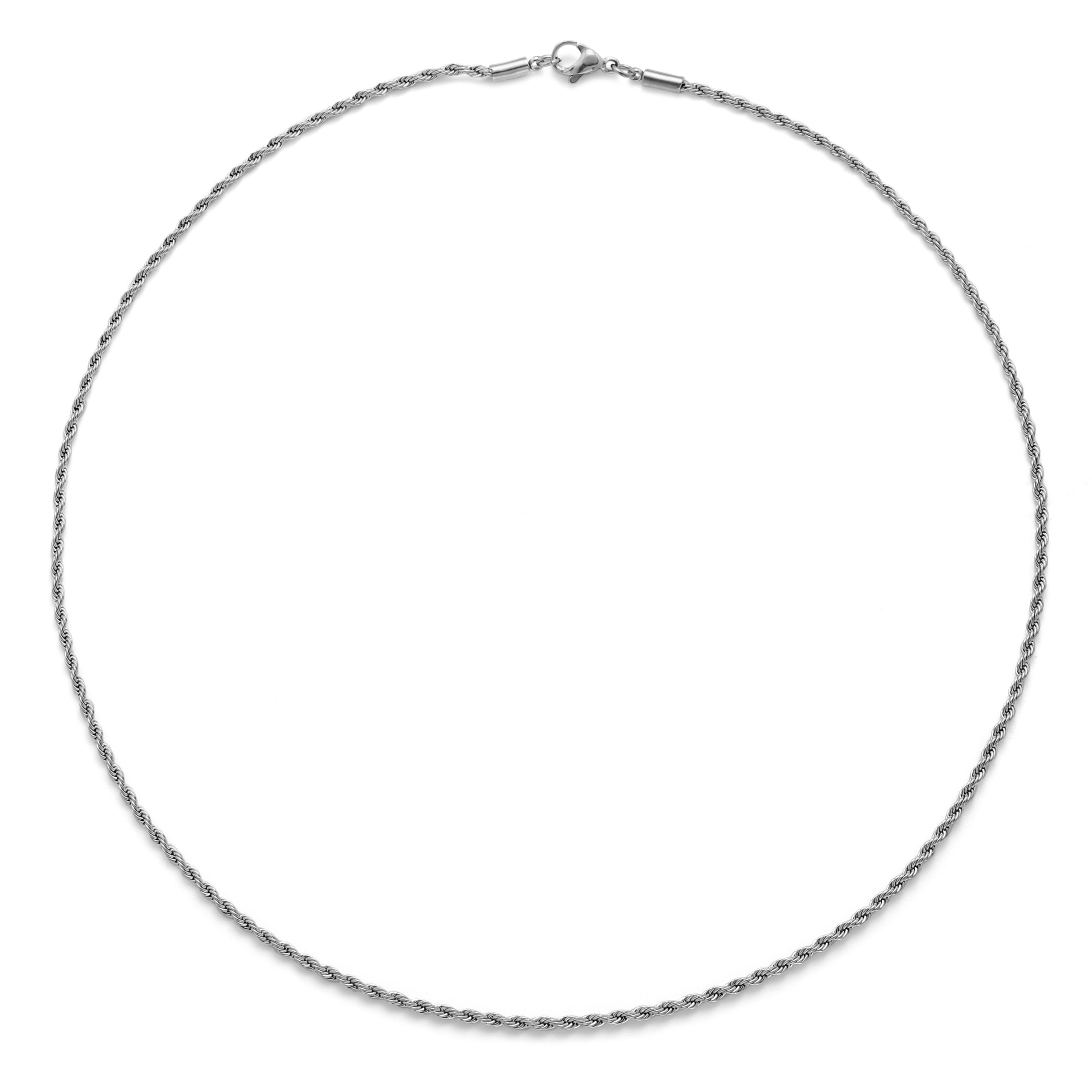 Rope Necklace Silver