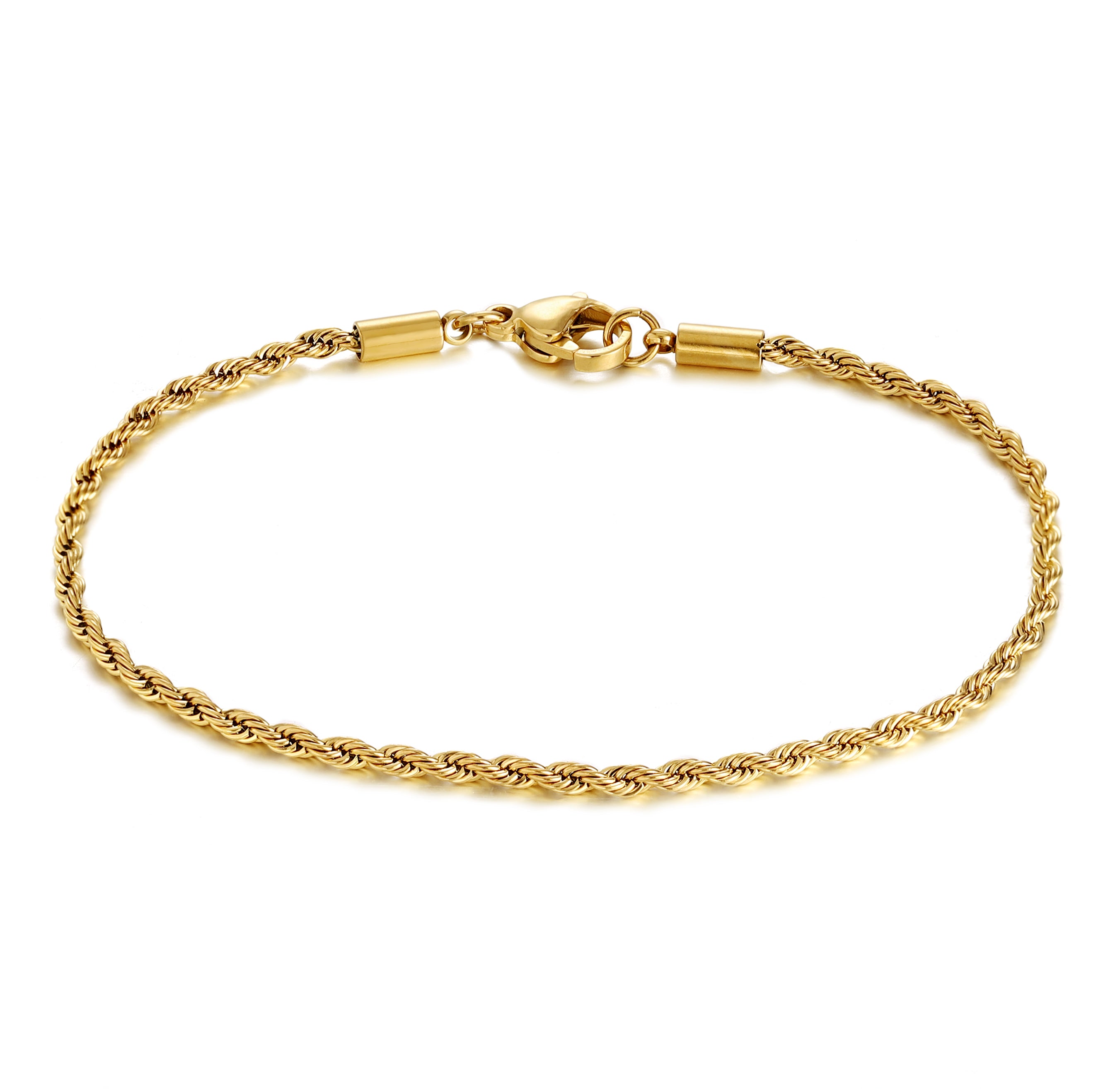 Thin Rope Bracelet Gold