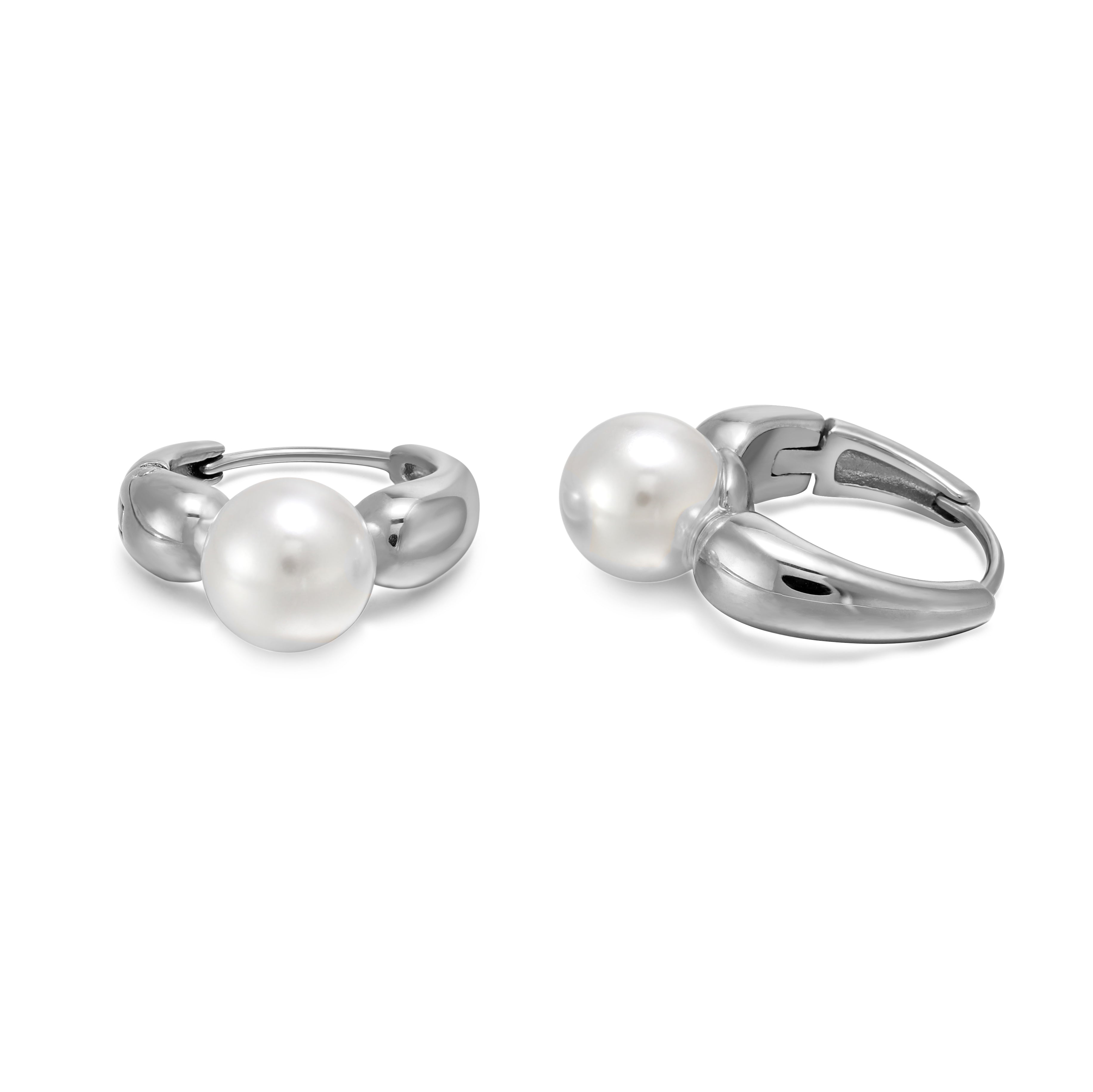 Pearl Drop Earring Silver