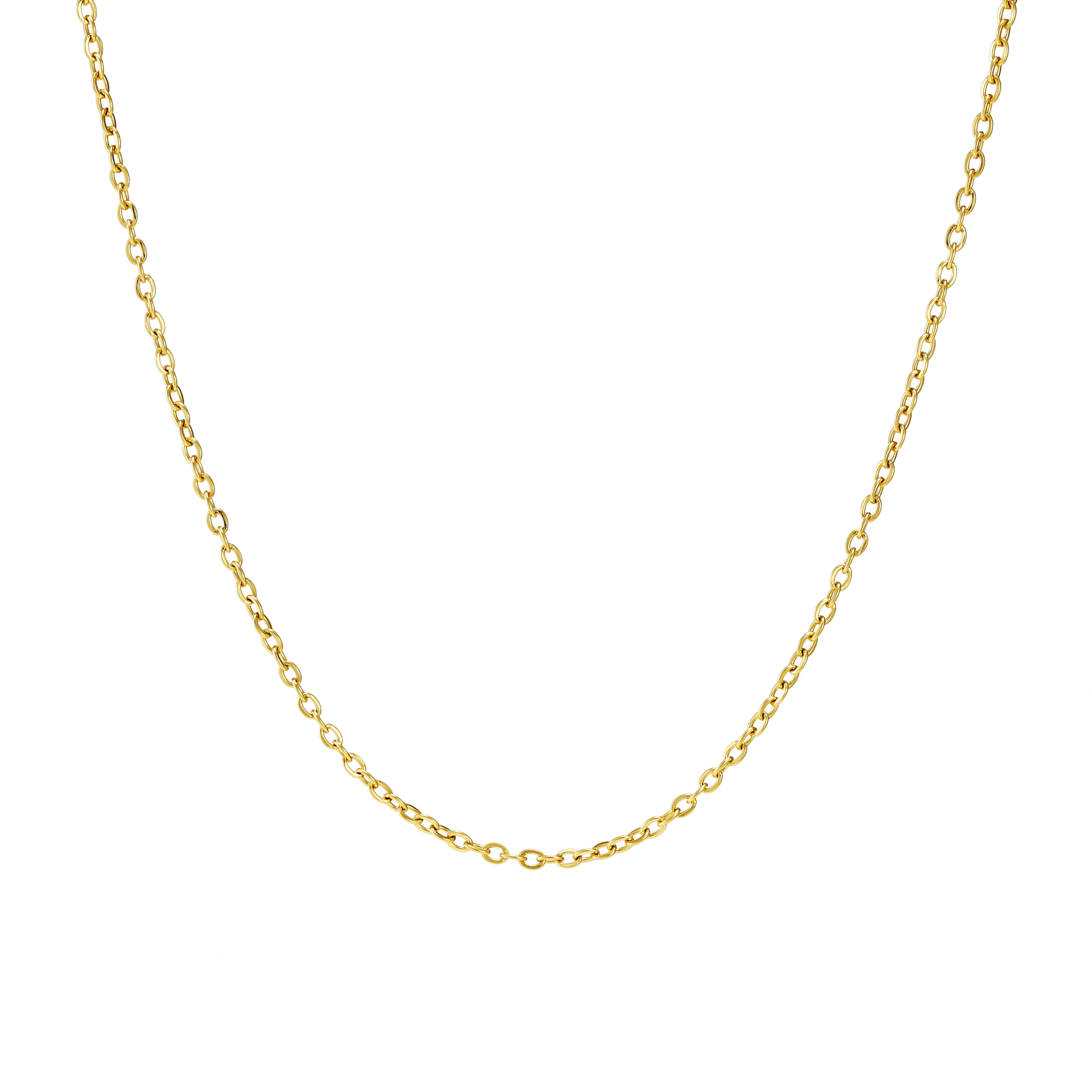 Thin Cable Chain Gold