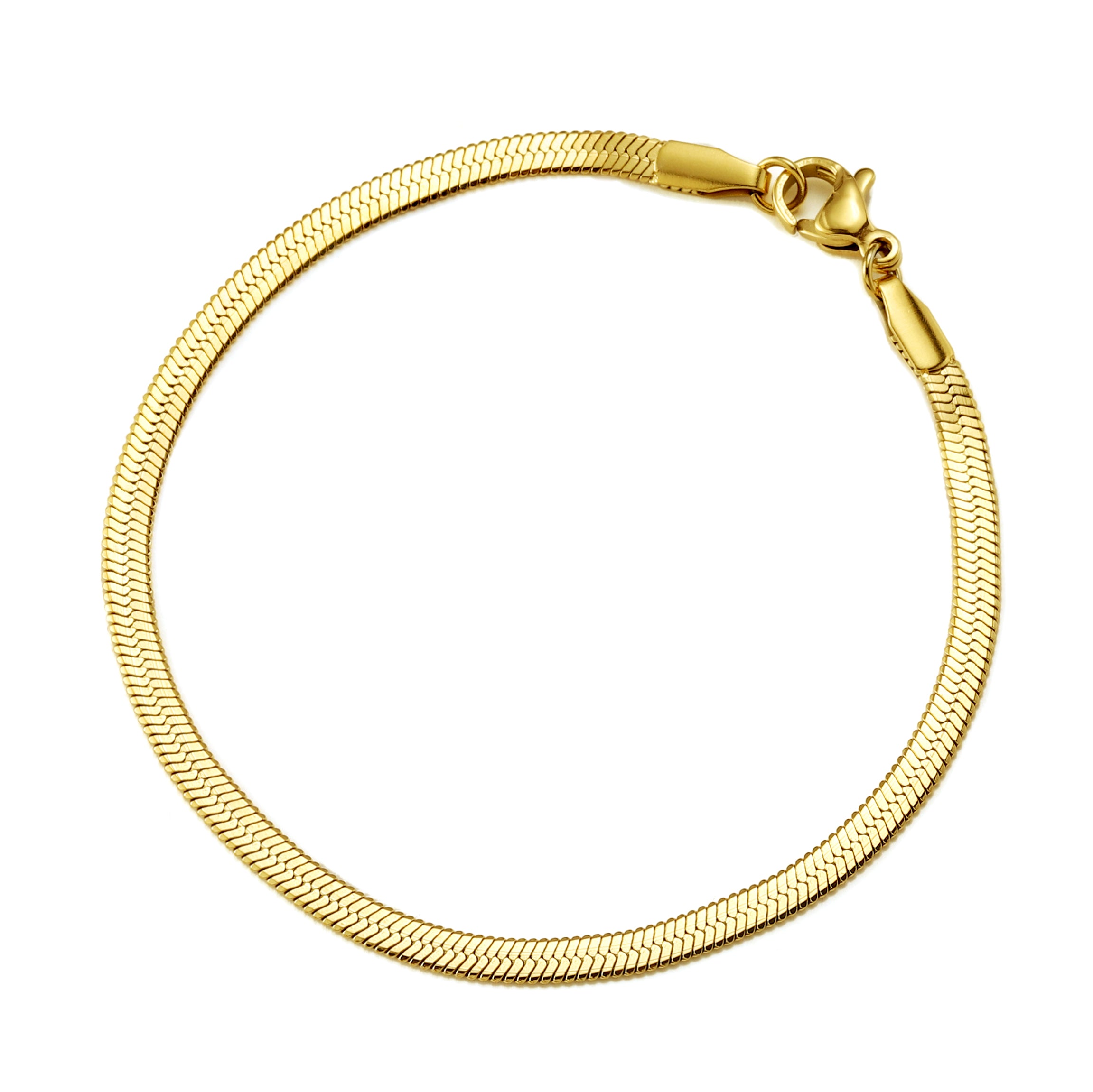 Thin Snake Bracelet Gold