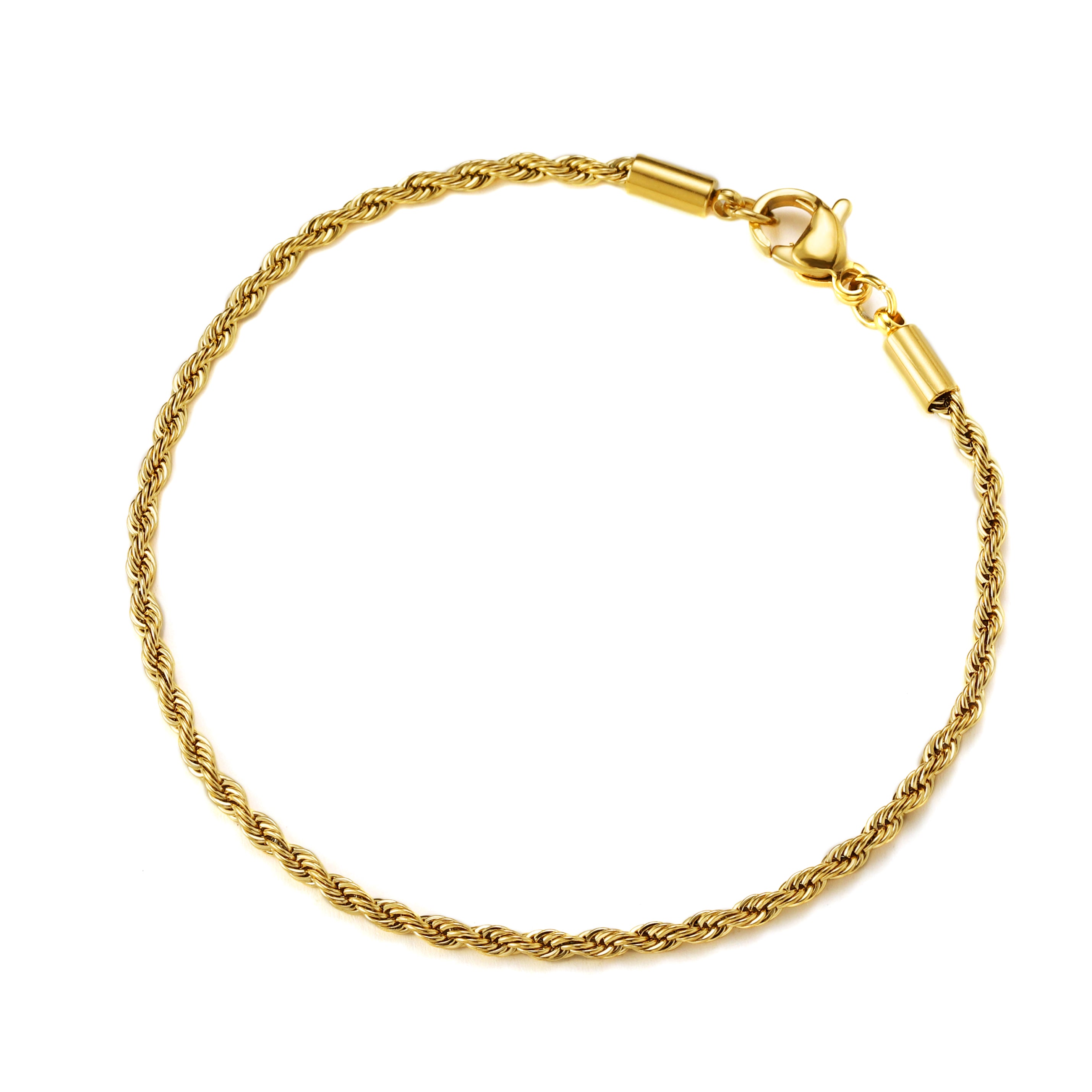 Thin Rope Bracelet Gold