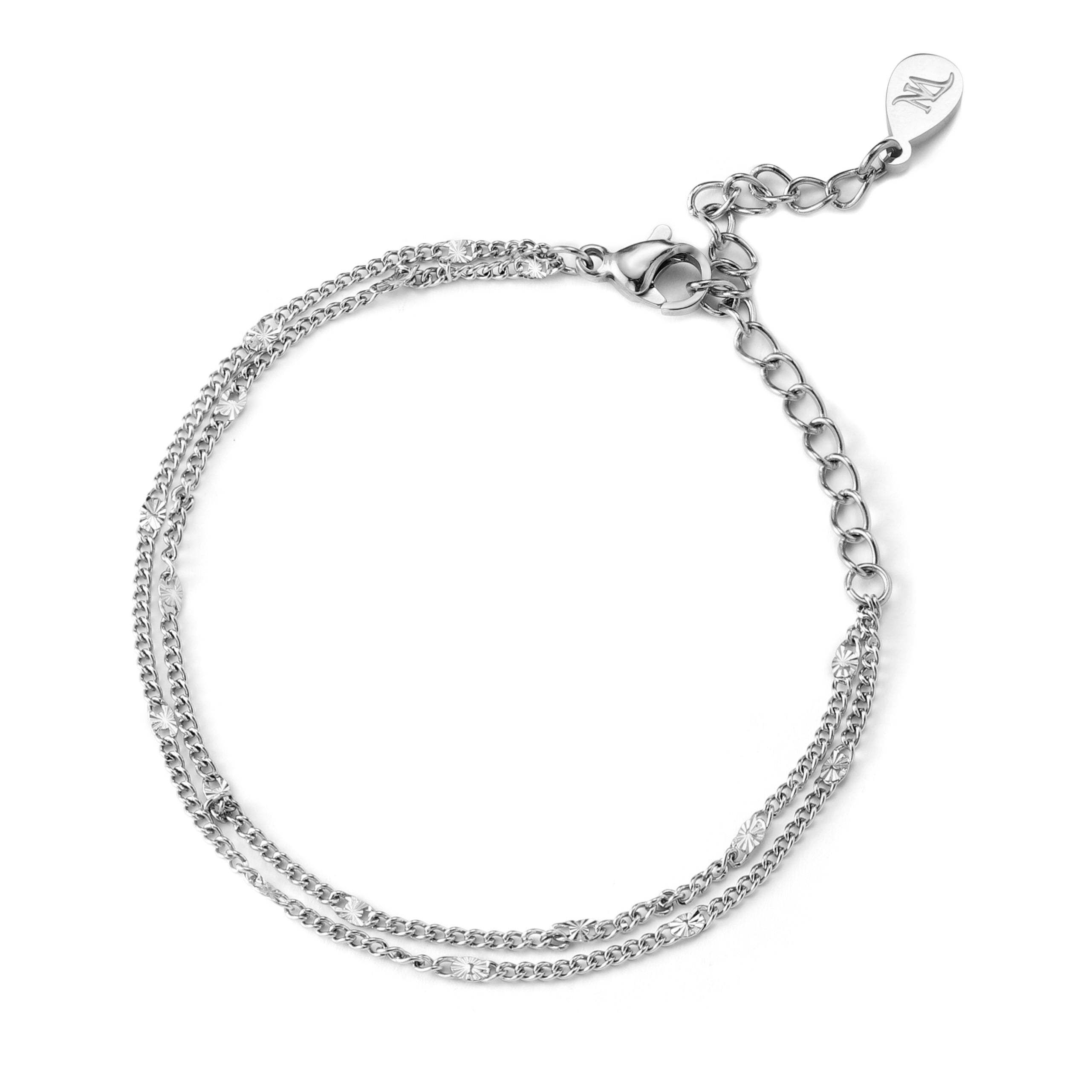 Outlined Bracelet Silver