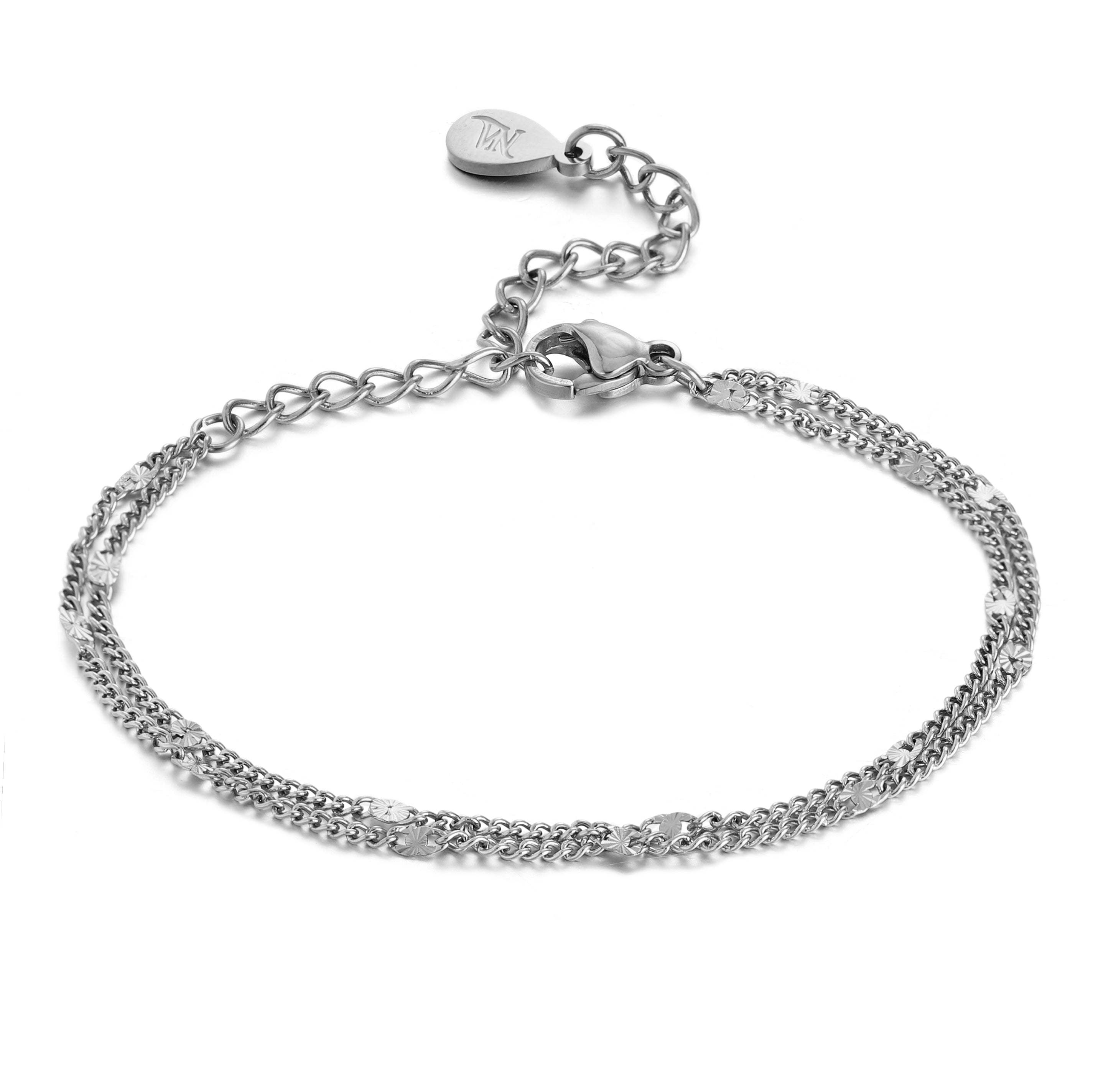 Outlined Bracelet Silver