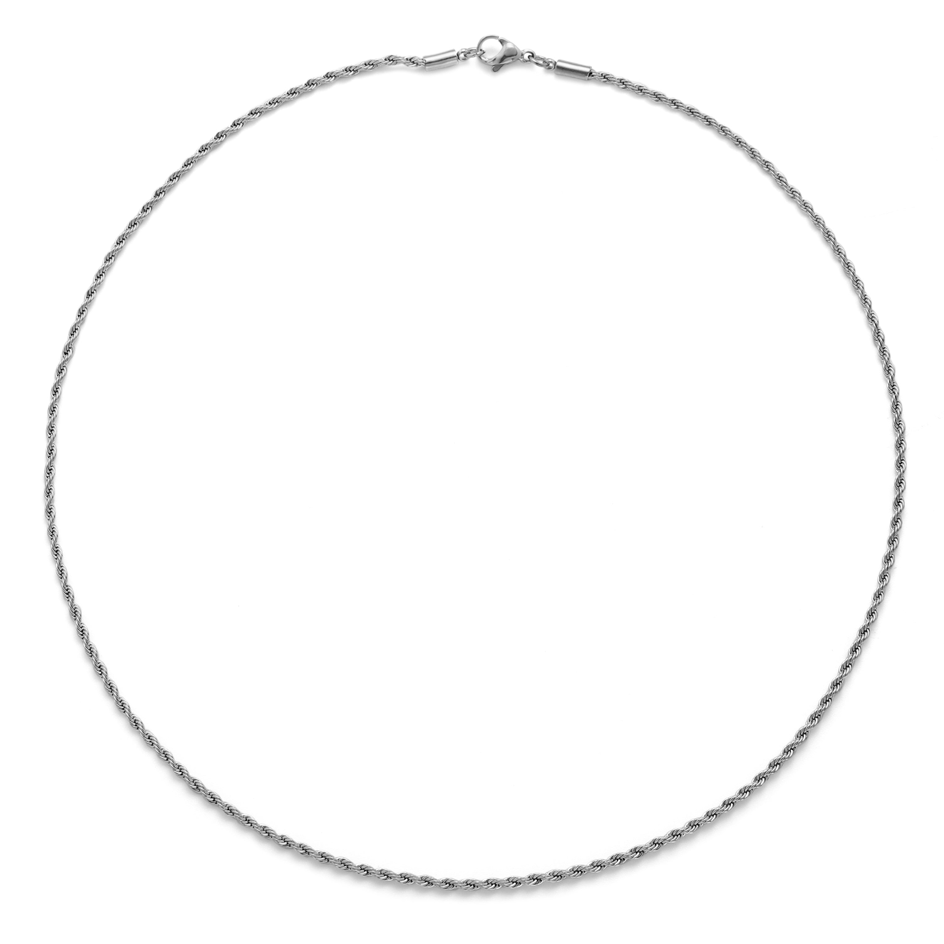 Rope Necklace Silver