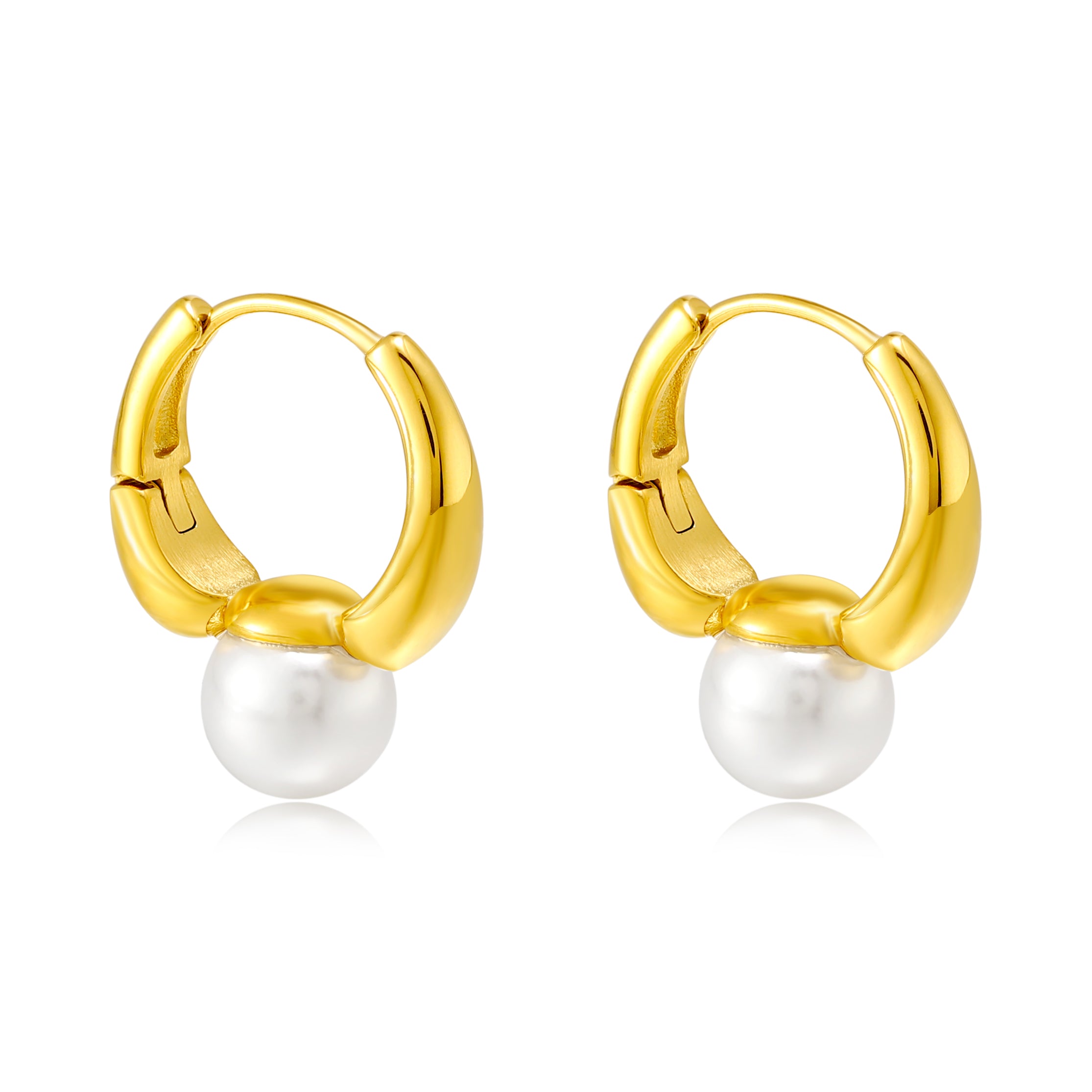 Pearl Drop Earring Gold