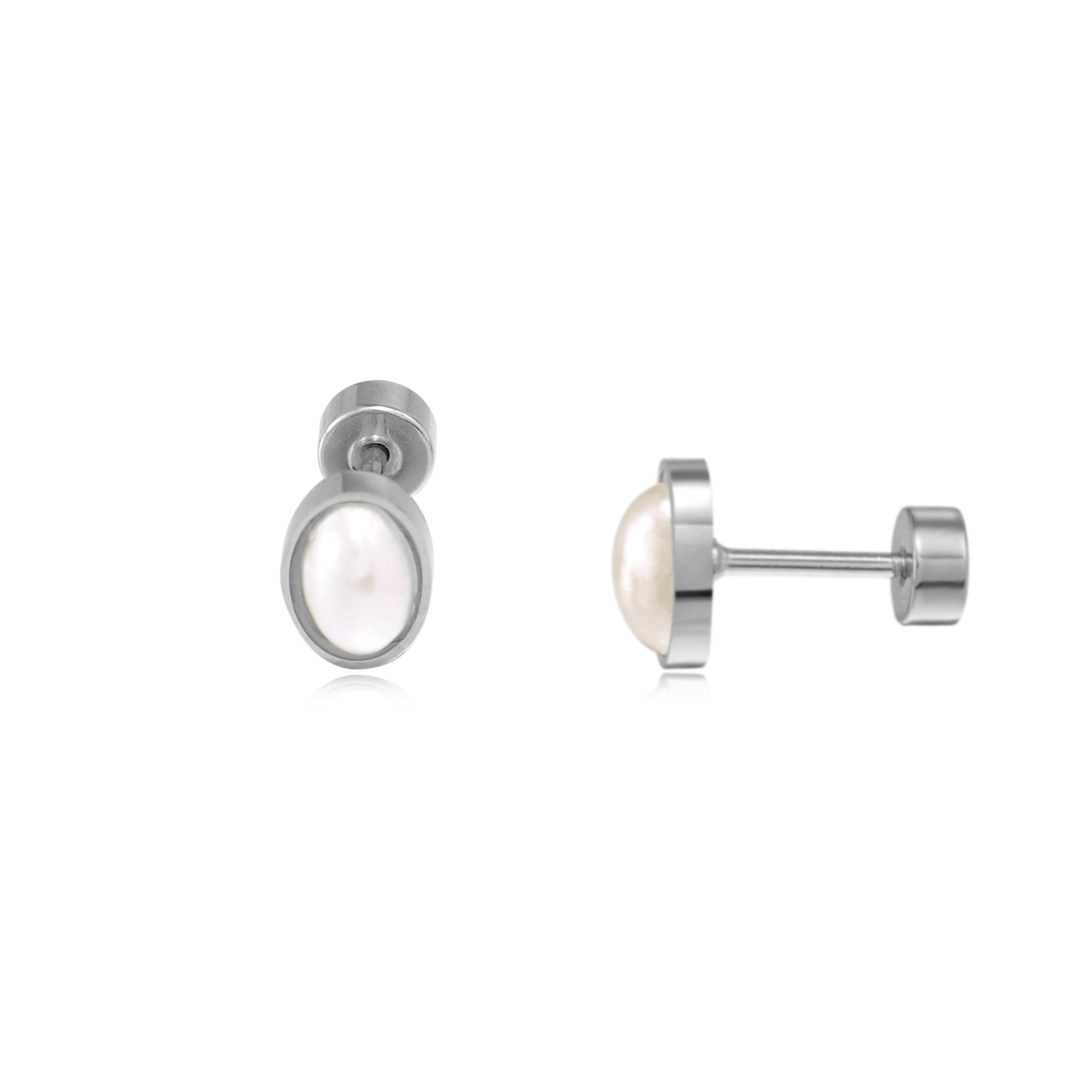 Pearl Earring Silver