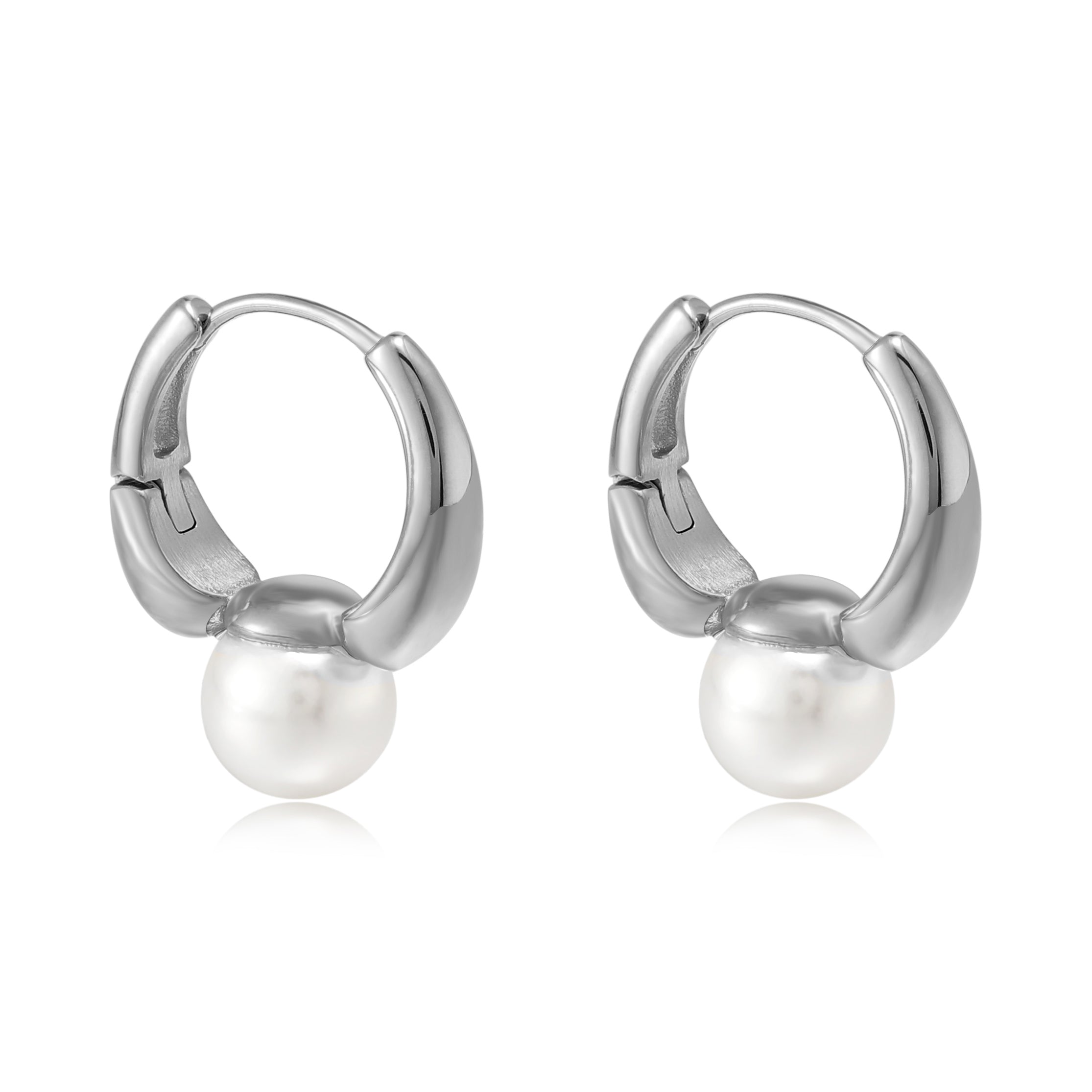 Pearl Drop Earring Silver