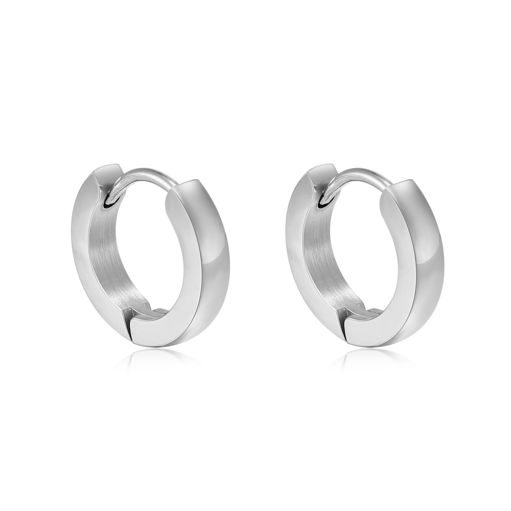 Classic Silver Hoops