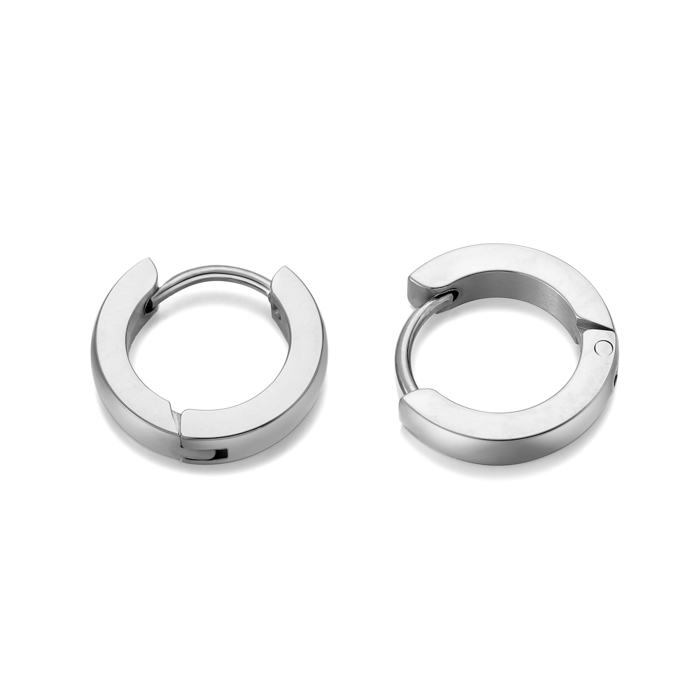 Classic Silver Hoops