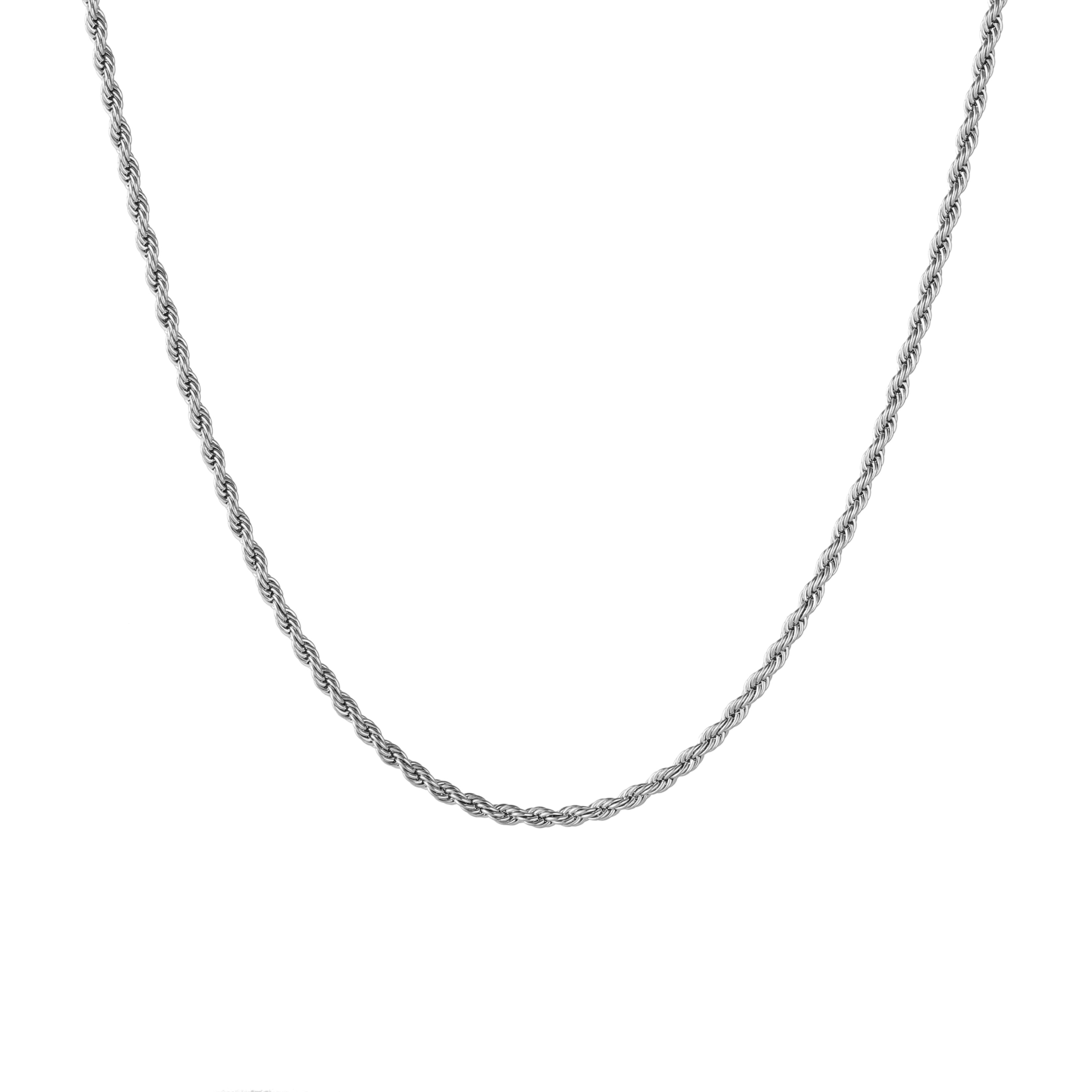 Rope Necklace Silver