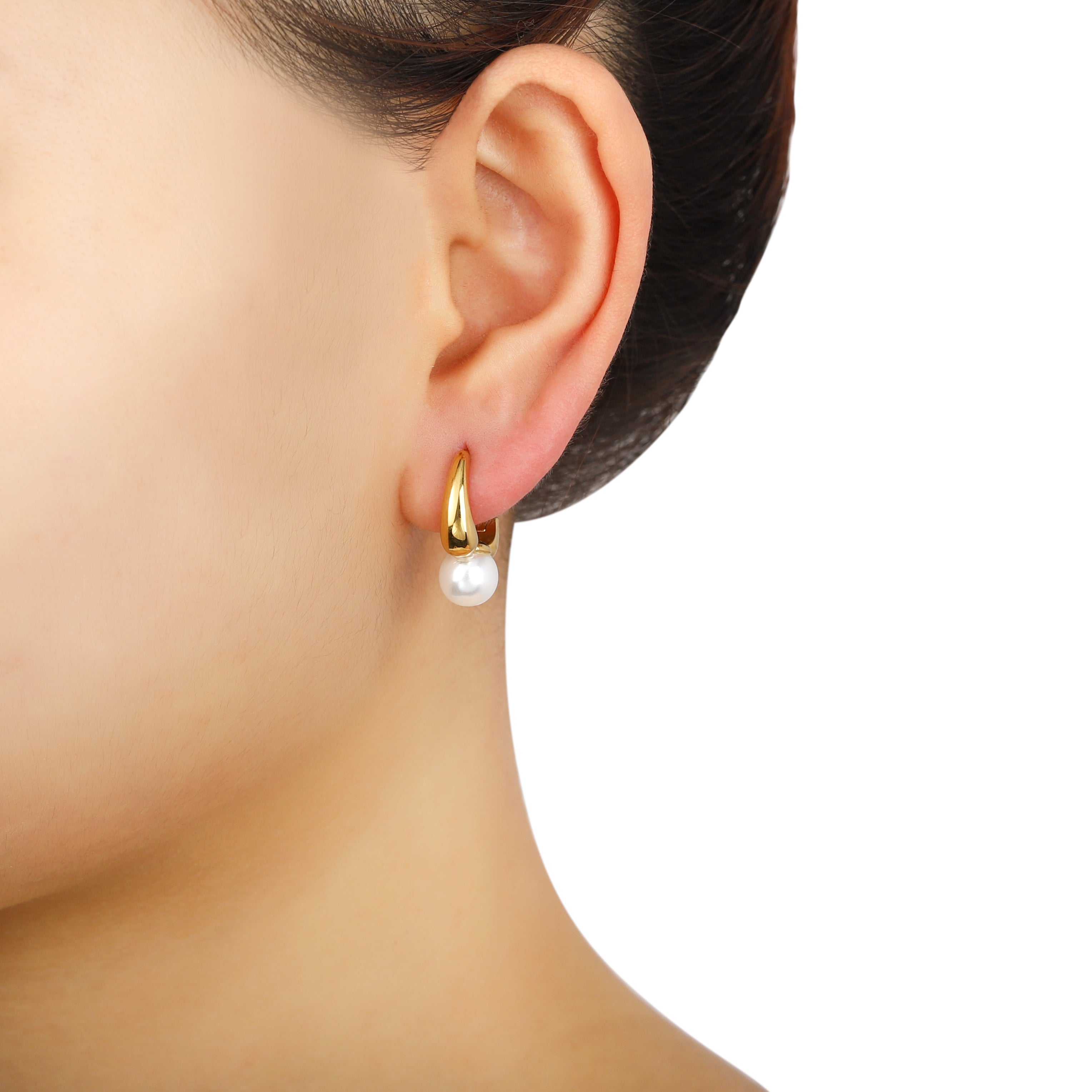 Pearl Drop Earring Gold