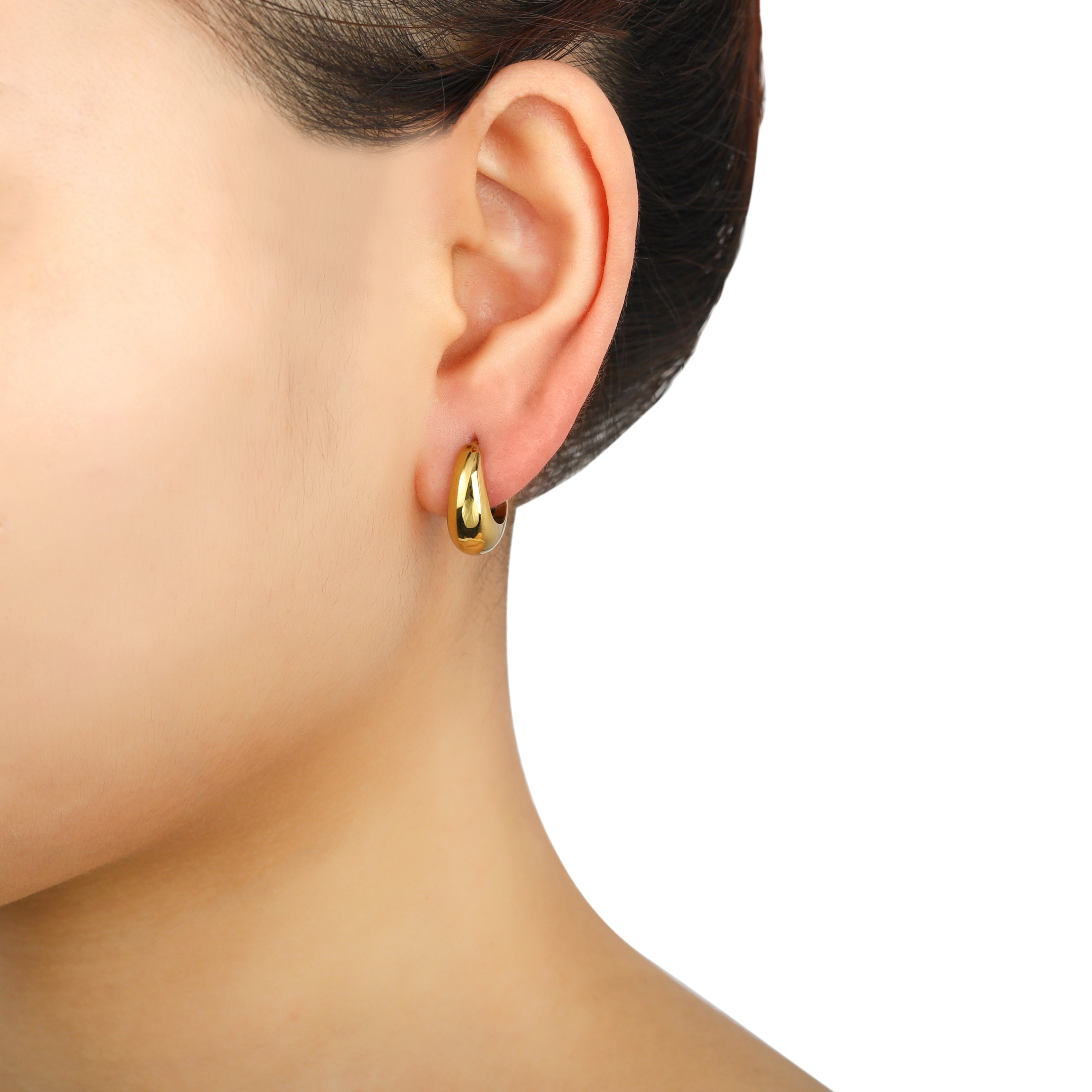 Thick Hoop Earring Gold